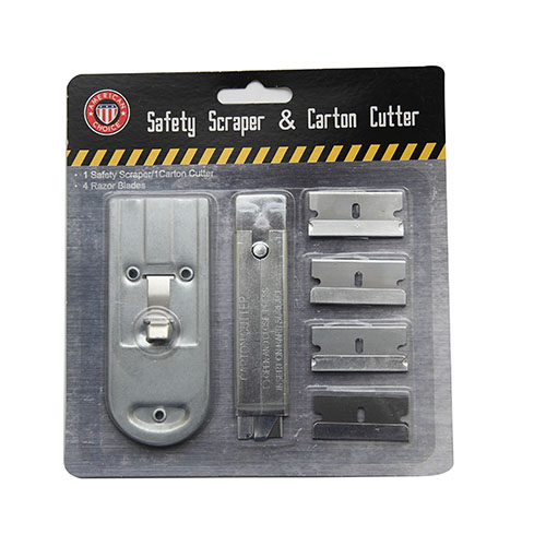 Safety Scraper&carton Cutter W/4 Blades